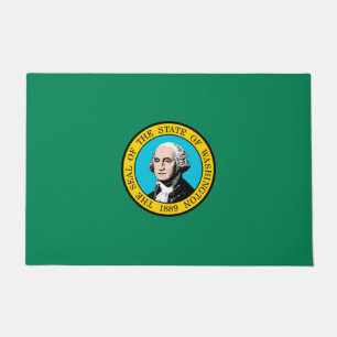 Felpudo Diseño de la bandera del estado de Washington
