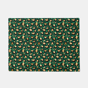 Felpudo Diseño de la serie Safari Esmeralda y Oro 3