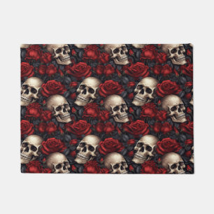 Felpudo Diseño de la serie Skull y Rosas 10