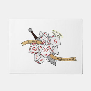 Felpudo Diseño de los dados de Paladin