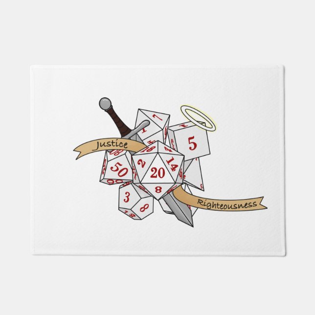 Felpudo Diseño de los dados de Paladin (Anverso)