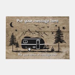 Felpudo Diseño de madera para remolques rusos personaliza