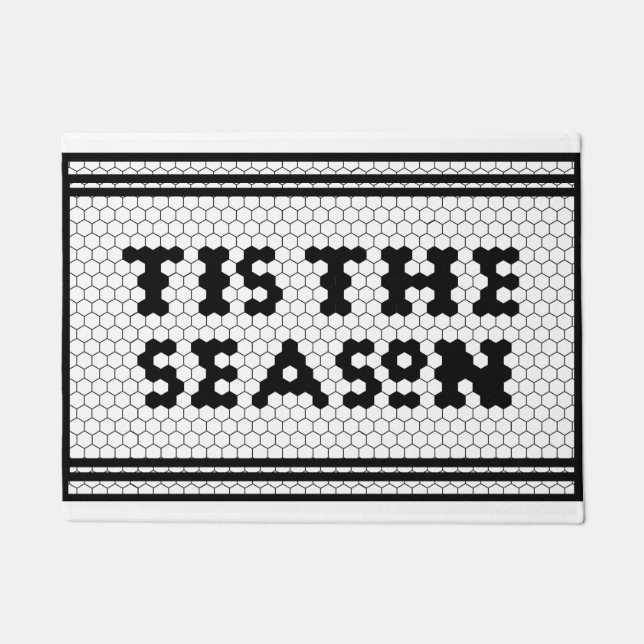 Felpudo Diseño de mosaicos en temporada de vacaciones (Anverso)