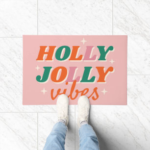 Felpudo Diseño de Navidades de Fun Holly Jolly Vibes