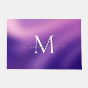 Felpudo Diseño de nombre con monograma elegante - letra fe