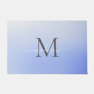Felpudo Diseño de nombre con monograma elegante - letra fe