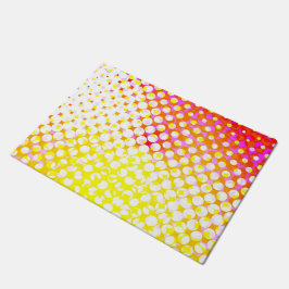 Felpudo Diseño de patrón rosa amarillo