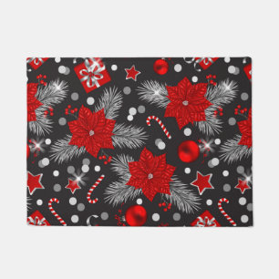 Felpudo diseño de patrones de decoración de navidades