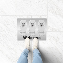 Felpudo Diseño de perro canino