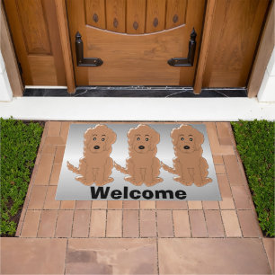 Felpudo Diseño de perros Goldendoodle