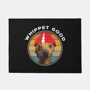 Felpudo Diseño de perros musicales divertidos de los año