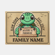 Diseño de tortuga divertida, adaptable para famili