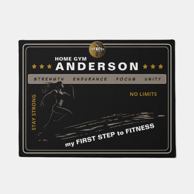 Felpudo Diseño de velocista dinámica de personalizable par (Anverso)