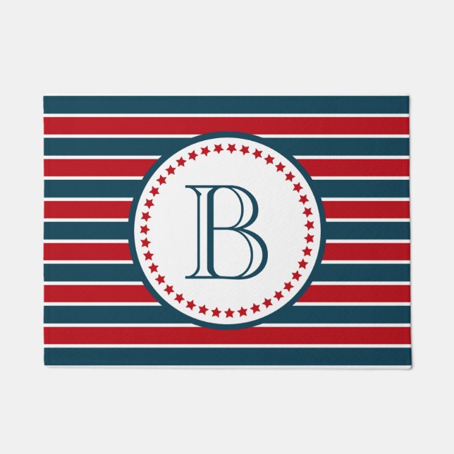 Felpudo Diseño del monograma (Anverso)