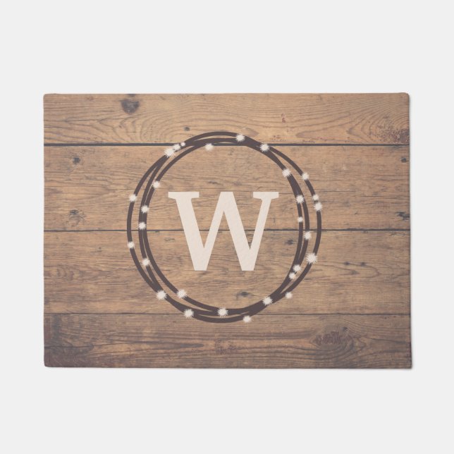 Felpudo Diseño del monograma (Anverso)