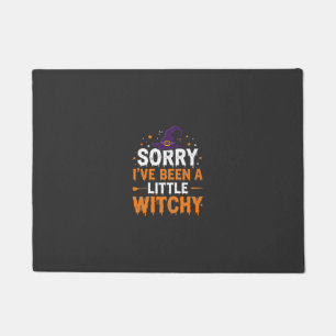 Felpudo Diseño divertido de cita de brujita de Halloween