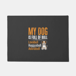 Felpudo Diseño Divertido de Perro Lleno de Hype