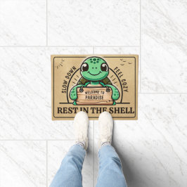 Felpudo Diseño divertido de tortuga para hogares individua