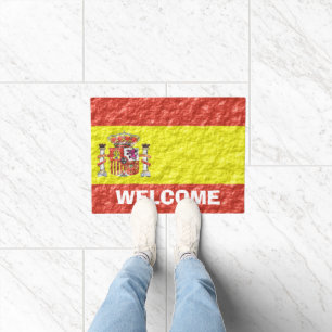 Felpudo Diseño español personalizado de la bandera