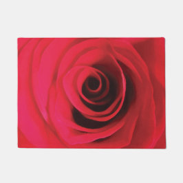 Felpudo diseño floral de rosa roja