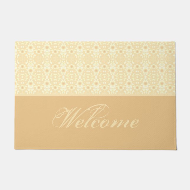 Felpudo Diseño floral decorativo (Anverso)