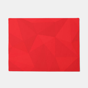 Felpudo Diseño geométrico rojo, fresco, único, moderno y u