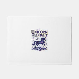 Felpudo Diseño Gráfico Unicornio de la Noche Zazzle Diseño