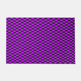Felpudo Diseño morado y negro