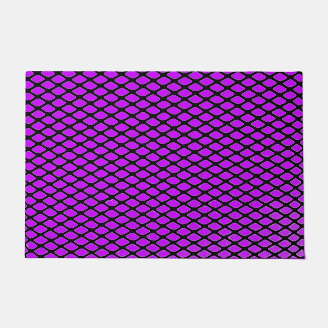 Felpudo Diseño morado y negro (Anverso)