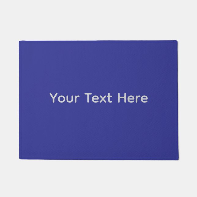 Felpudo diseño personalizado azul (Anverso)