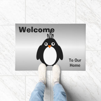 Felpudo Diseño pingüino personalizado