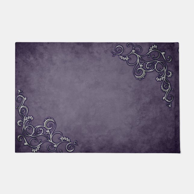Felpudo diseño púrpura real (Anverso)