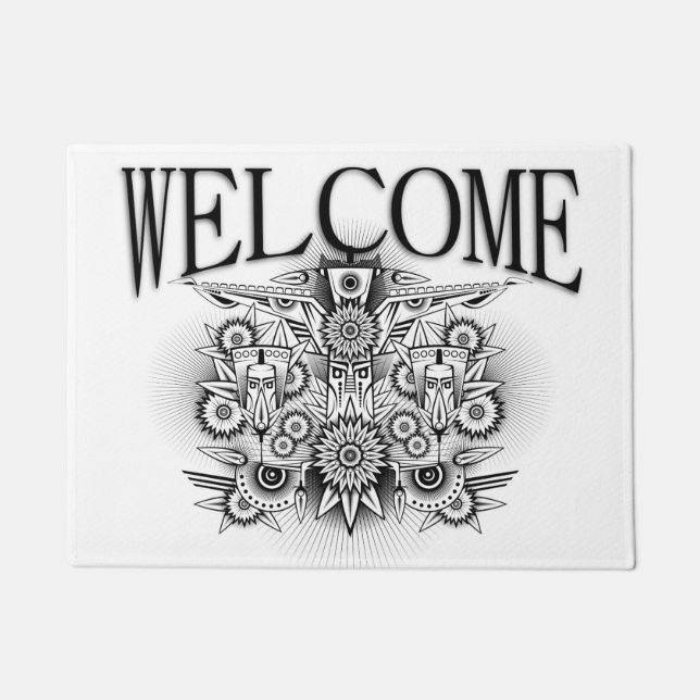 Felpudo Diseño tribal artístico (Anverso)