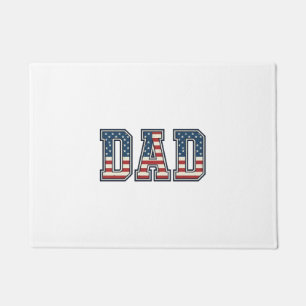 Felpudo Diseño vectorial de letras de bandera de papá patr