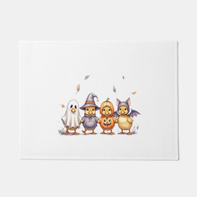 Felpudo Disfraces de Halloween Cute Ducklings (Anverso)