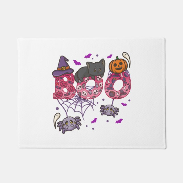 Felpudo Disfraz de Halloween en Boo de Halloween (Anverso)