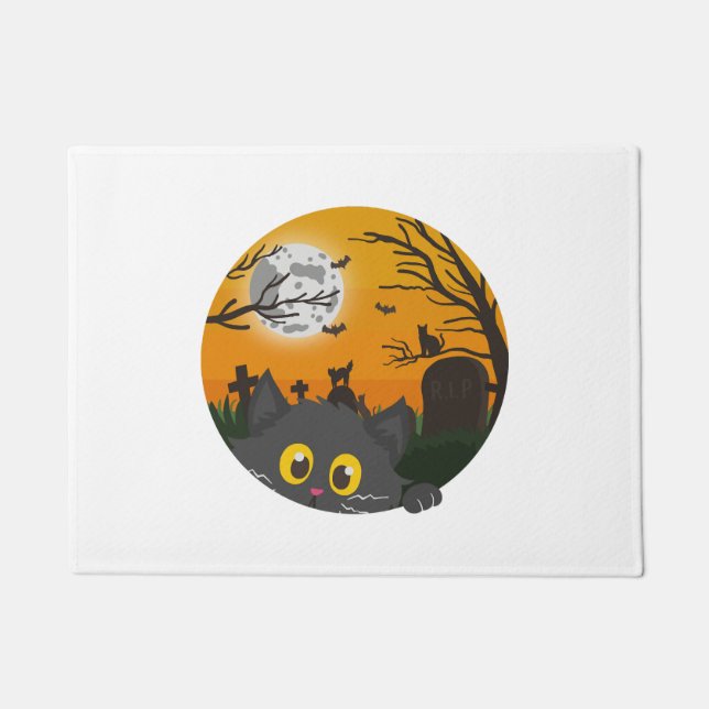 Felpudo Disfraz de Halloween para gatos (Anverso)