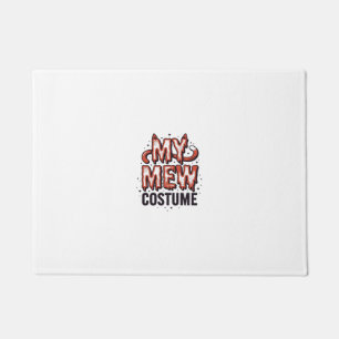 Felpudo Disfraz divertido de gato maullador de Halloween c