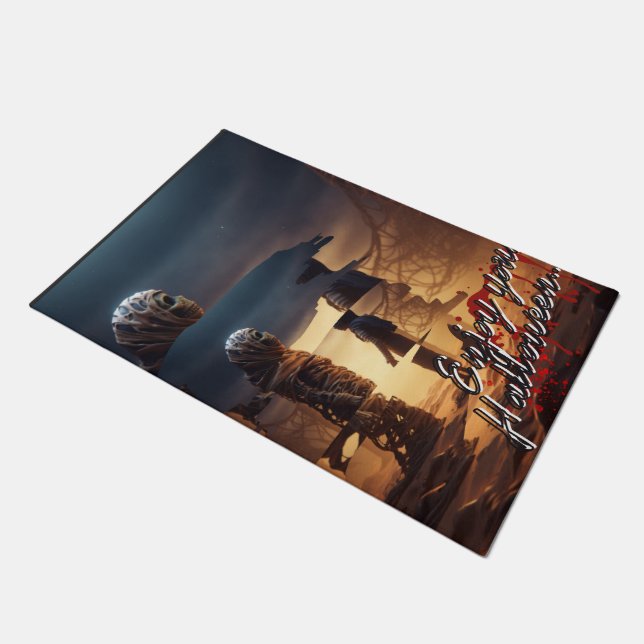 Felpudo Disfruta de tu halloween (Angular)