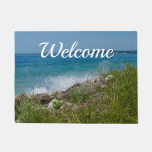 Felpudo Disparo Con Doormat De Bienvenida Mackinac