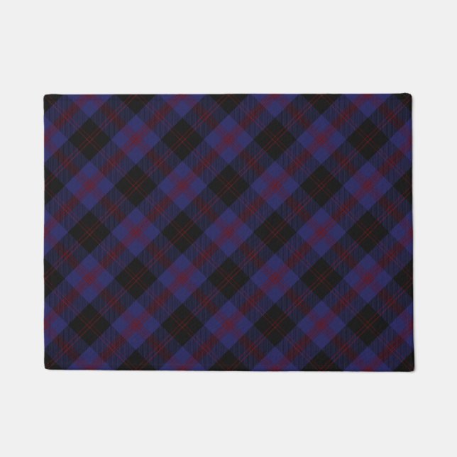 Felpudo Distrito de Angus Tartán Escocia Plaid (Anverso)