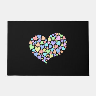 Felpudo Diversidad Corazón Arcoiris Amor Paz Unidad