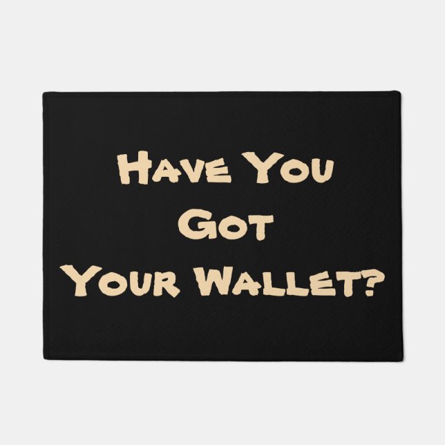 Felpudo diversión alegre de la original de la frase del (Anverso)