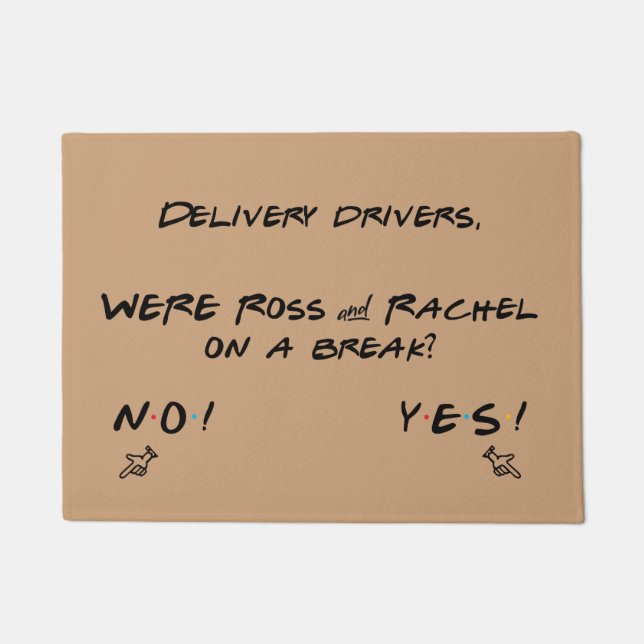 Felpudo Divertida puerta de preguntas (Anverso)