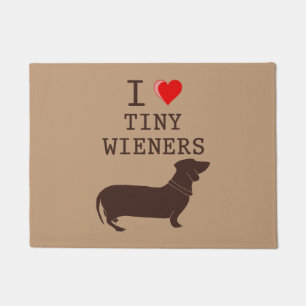 Felpudo Divertido amo perro Wiener Dachshund miniatura