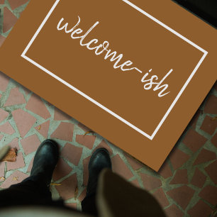 Felpudo Divertido "bienvenido" Introvertido Mat de puerta