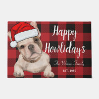 Divertido bulldog francés lindo rojo Feliz cumplea