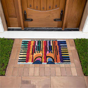 Felpudo Divertido código de barras Doormat
