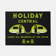 Divertido frente británico de caravanas