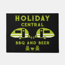 Divertido frente británico de caravanas